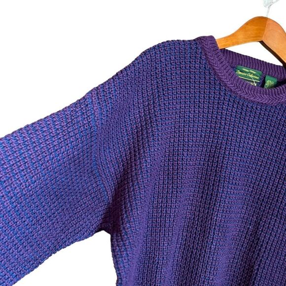 Sweater Collection by VanHeusen purple ramie & cotton sweater - Picture 6 of 8